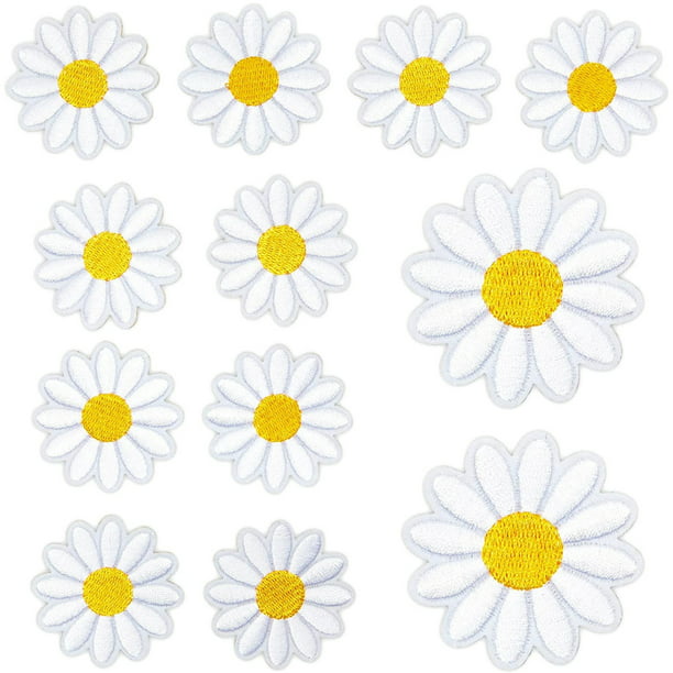 Plush Daisy Flowers Smiling Happy Face 6 Pack Variety